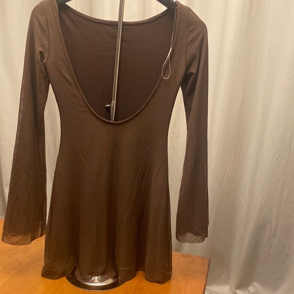 COPY - Princess Polly Lukea brown long sleeve dress. Size 8. - Picture 4 of 11
